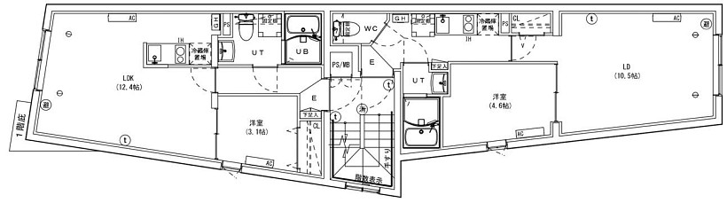 2F平面図 2F平面図