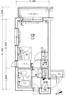 お部屋の間取り図です お部屋の間取り図です