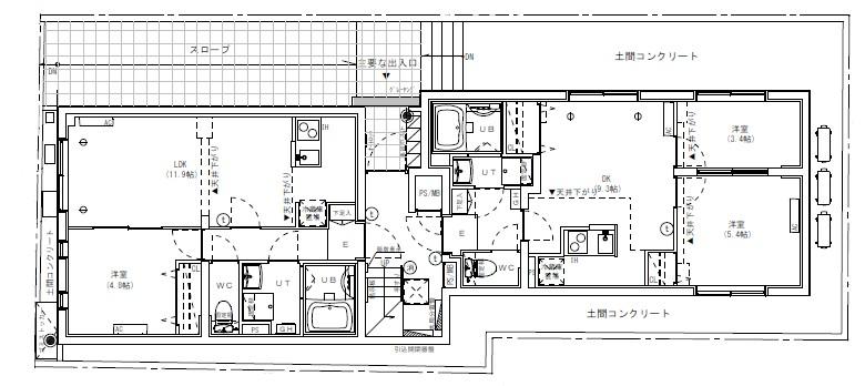 1F平面図 1F平面図
