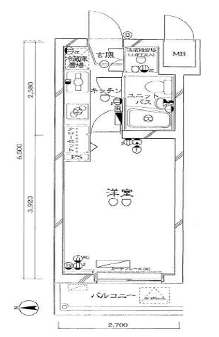 お部屋の間取り図です お部屋の間取り図です