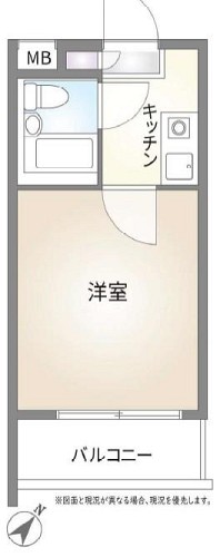 お部屋の間取り図です お部屋の間取り図です