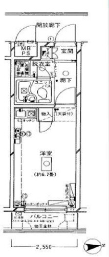 お部屋の間取り図です お部屋の間取り図です